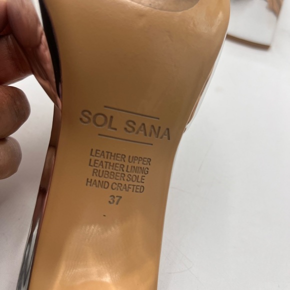 Sol Sana Women's Silver Heeled Sandals - Picture 6 of 7